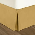 thumbnail image 2 of Nestl Easy Fit 14” inch Tailored Drop Pleated Microfiber Bed Skirt Dust Ruffle, Twin, Camel Gold, 2 of 4