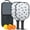 Pioneer Flower Floral, variant on Pickleball Paddles Set,Pioneer Flower Floral Print Pattern Fiberglass Surface Pickleball Racket Set with 2 Indoor Outdoor Pickleball Balls and Pickleball Bag,Pickle-ball Equipment