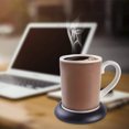 thumbnail image 3 of USB Heating Coaster Creative Metal Constant Temperature Coaster Coffee Insulation Pad Warm Coaster-Matt black, 3 of 9