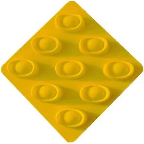 One Piece Ice Cube Mould Yuanbao Shape Silicone Polygonal Ice Cube (Yellow)