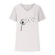 thumbnail image 4 of Camisetas de Cuello en V Mujeres Impresas Manga Corta Camiseta Casual, Ligera Y Básica de las Mujeres Camisetas Casuales, 4 of 4