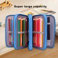 thumbnail image 6 of Fasiaou Big Capacity Pencil Case, Oxford Cloth Pencil Bag Storage Pouch Pen Pencil Marker Stationery Bag Holder for Middle College and Office, Idea Gift for Back to College Season -Blue, 6 of 9