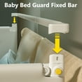 thumbnail image 3 of Barandilla Para Cama Para Niños Pequeños Barra De Acero Inoxidable Protección De Seguridad Material Resistente Superficies Alisadoras Uso Con Protector De Cama, 3 of 7