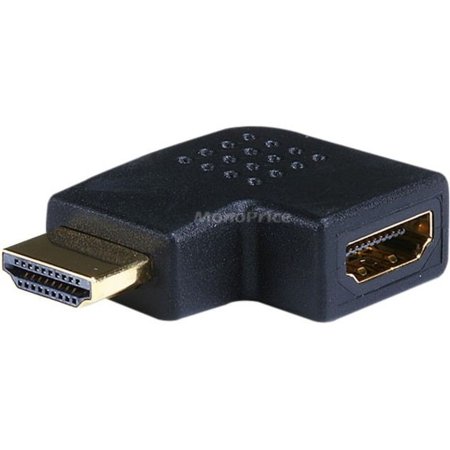 UPC: 0844660048596 | Monoprice HDMI Right Angle Port Saver Adapter (Male to Female)  90-Degree  Vertical Flat Left
