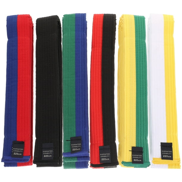 FELTECHELECTR 6 cinturones de karate de repuesto para Wushu, multicolores.