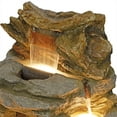 thumbnail image 3 of Alpine Corporation Cascading Rock Mountain Water Fountain with LED Lights, 3 of 5