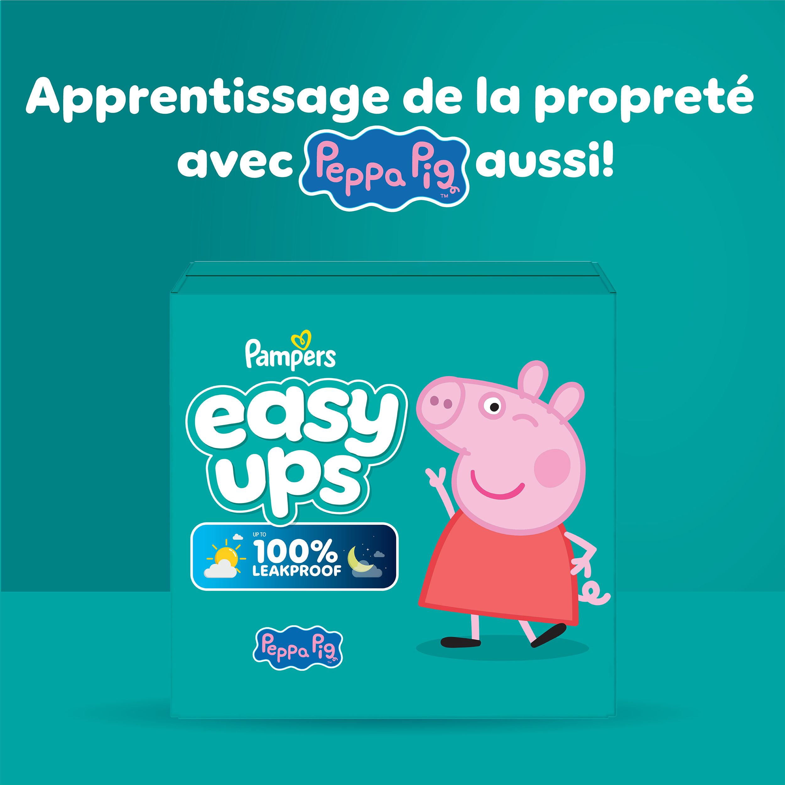 Sous-vêtements d’entraînement Pampers Easy Ups, taille 4 (2T3T), 140 unités