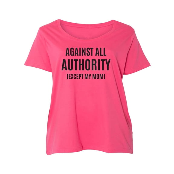 Against All Authority Womens Plus Size Scoopneck Tee