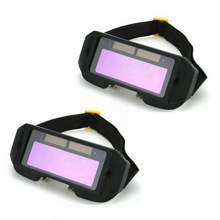 

2X Auto Darkening Welding Helmet Durable Automatic Light Change Anti- Eyes Shied Goggle Glasses Masks Autos Shades