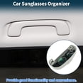 thumbnail image 3 of Estuche para gafas de sol de automóvil Unique Bargains para Peugeot 308 2014-2026, soporte para gafas de sol, caja de almacenamiento ABS gris, 1 juego, 3 of 7