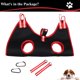 thumbnail image 5 of Hamaca para perros y gatos, con 2 cierres de velcro y 2 correas, ideal para perros y gatos pequeños, corte de uñas, peinado y baño, color negro - M, hasta 10 kg, 5 of 5