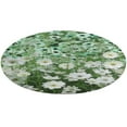 thumbnail image 4 of Floral Colorful Flower Washable Round Rug -Circle Area Rugs for Nursery Bedroom, Vintage Non Slip Non Shedding Low Pile Carpet for Living Room Coffee Table Entryway, 4 of 6
