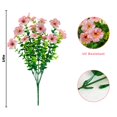 thumbnail image 3 of Flores artificiales Agusbagli, 10 paquetes, resistentes a los rayos UV, 36 cm, color rosa, 3 of 8