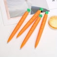 thumbnail image 3 of 4pcs Carrot Shaped Mechanical Pencils, 0.7mm, Mechanical Pencils, Cartoon Soft Glue Pencils, School Gift, Office Supplies, 3 of 5