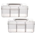 thumbnail image 2 of Medicine Storage Case Transparent 2Pcs 7.9X4.8X3.5In, 2 of 9