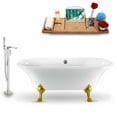 thumbnail image 5 of Tub, Faucet and Tray Set Streamline 68" Clawfoot NH861CH-CH-140, 5 of 7