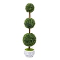 thumbnail image 3 of YiJuHui Artificial Topiary Trees Outdoor Indoor, Boxwood Topiary Ball Potted Plant, Realistic Faux Greenery Decor, Low Maintenance Evergreen Shrub for Porch Entryway Living Room Home Office Decor, 3 of 8