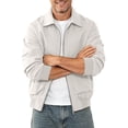 thumbnail image 2 of Lyrehush Men's Casual Fall Jackets Windproof Lightweight Big and Tall Windbreaker Collared Golf Jacket, 2 of 7