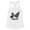 White, variant on What Christmas Cat Tank Top Fitted Racerback Women's Large White