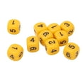 thumbnail image 1 of Set of 20pcs 6 Sides , Made of Excellent Plastic with Bright Colors and Round Corner Design, Not Easy to Wear or Fade, 1.6 X 1.6 X 1.6cm, Suitable for Board Games, Number, 1 of 7