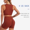 thumbnail image 3 of Traje De Yoga Para Mujer, Traje De Yoga, Entrenamiento, Absorción De Sudor, 2 Piezas, Recorte De Secado Rápido Para Gimnasio, 3 of 7