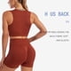 thumbnail image 3 of Traje De Yoga, Traje De Ropa De Yoga Para Mujer Que Absorbe El Sudor, 2 Piezas, Entrenamiento, Elástico De Talle Alto De Secado Rápido Para Gimnasio Para Mujer, 3 of 7