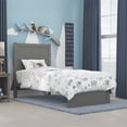 thumbnail image 1 of AFI NoHo Transitional Wood Twin Bed with Matching Footboard in Gray, 1 of 13