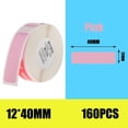 thumbnail image 2 of Etiqueta de Precio Resistente Al Desgarro de Impresora Térmica Portátil de Rosa 12x40mm Hugo etiqueta adhesiva de impresora térmica, 2 of 10