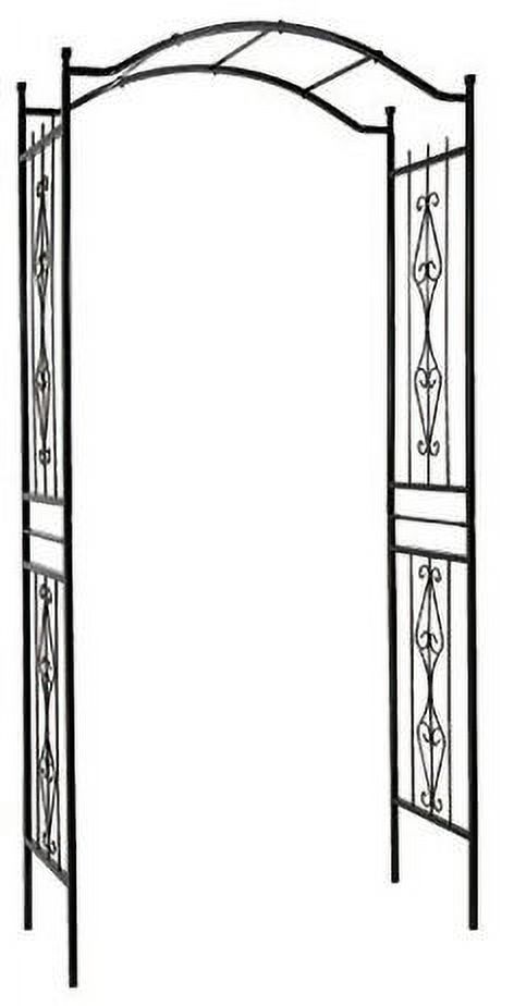 PANACEA 89088 Flat Top Arbor Black Burnished Bronze Finished Iron ...