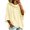 Yellow, variant on Hueook Fall Hoodies for Women Striped Print Drawstring Long Sleeve Casual Sweatshirt with Pockets Purple 3X