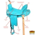 thumbnail image 4 of Hilason Western Horse Flex Tree Barrel Trail In Suede Leather Saddle & Biothane Leather Tack Set, 4 of 8