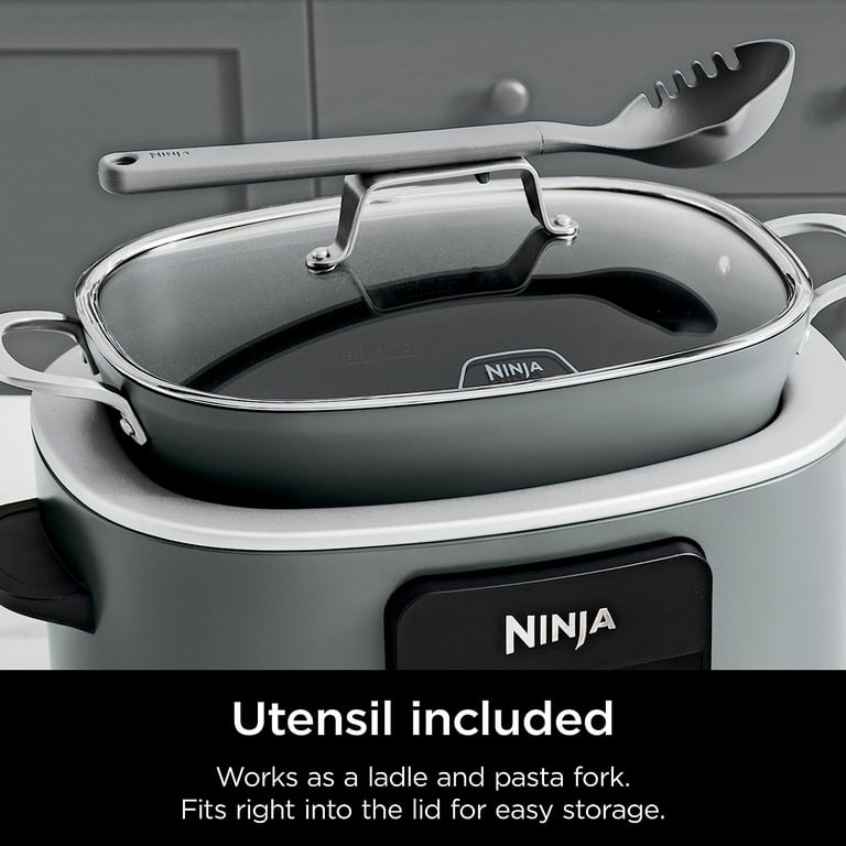  Ninja MC1001 Foodi PossibleCooker PRO 8.5 Quart Multi-Cooker,  with 8-in-1 Slow Cooker, Pressure Cooker, Dutch Oven & More, Glass Lid &  Integrated Spoon, Nonstick, Oven Safe Pot to 500°F, Sea Salt