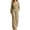 Khaki, variant on LEKWK 2 Piece Sets for Women Elegant V Neck Long Sleeve Wrap Top and Wide Leg Pants Casual Matching Sets Vacation Casual Loungewear