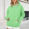 thumbnail image 2 of Dyfzdhu Hoodies Oversized Sweatshirts Fleece Long Sleeve Shirts Pullover Fall Clothes With Pocket Hoodies For Women, 2 of 7