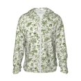 thumbnail image 1 of Vsdgher Green Rabbit Print Adult Hoodie Shirts Rash Guard for Men Women,Long Sleeve Sun Protection Fishing Shirts for Athletic Running Swim-Large, 1 of 7