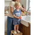 thumbnail image 3 of BemeyourBBs Toddler Baby Boy Mama'sLittle Man Outfits Newborn Infant Boy Summer Clothes Waffle Knit Short Sleeve Letter Embroidery T-Shirt Shorts Set 2Pcs, 3 of 9