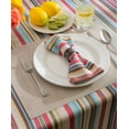 thumbnail image 2 of Summer Stripe Outdoor Tablecloth With Zipper 60 Round, 2 of 3