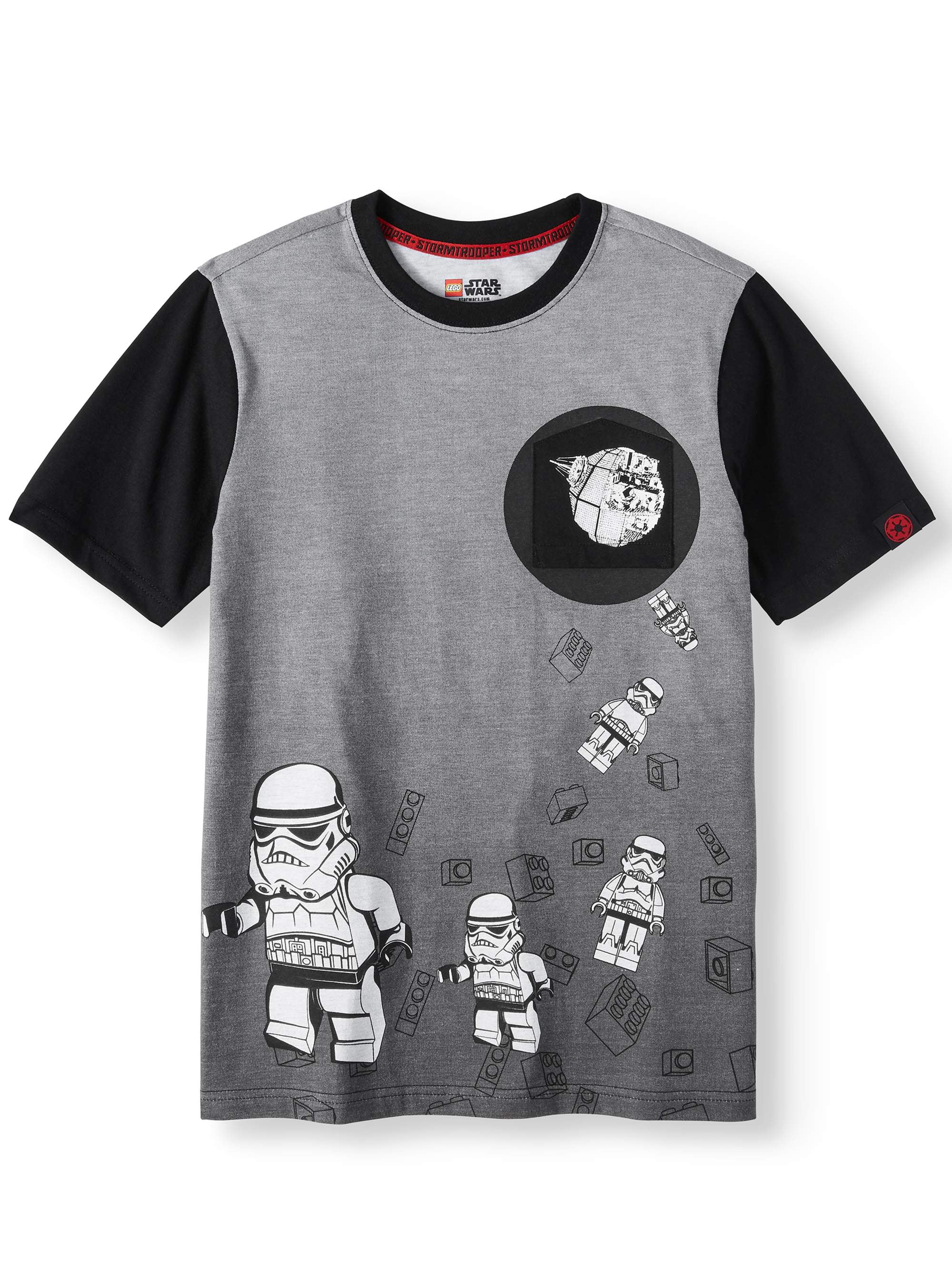 Boys Fashion Top Kids Birthday Gift Idea Star Wars Stormtrooper Bright Camo Helmet Boys T-Shirt Childrens Clothes Star Wars Gifts Ages 4-15 Official Merchandise