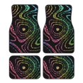 thumbnail image 1 of Disketp Rainbow Glitter for Crystal Velvet Car Mats Four-Piece Set,All-Season Automotive Protection, Vehicles, Cars, Trucks, and SUVs,Anti-Slip Design, 1 of 7