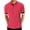 Red, variant on Men's Short Sleeve Stripe Polo Shirts Casual Slim Fit Basic Designed Cotton Shirts