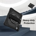thumbnail image 5 of Dteck Case for iPad Air 13 inch 2025/2024 (M3/M2) with Pencil Holder, Shockproof Silicone + PC 3 Layer Protection Case Heavy Duty 360° Rotating Hand Strap Kickstand Cover,Black, 5 of 8