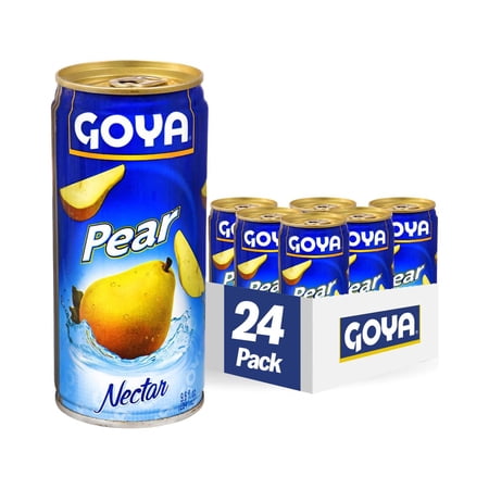 Goya Foods Pear Nectar, 9.6 Fl Oz (Pack Of 24)