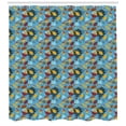 thumbnail image 3 of Ambesonne Acorn Shower Curtain, Abstract Overlapped Piece, 69"Wx84"L, Multicolor, 3 of 3