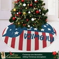 thumbnail image 6 of FMSHPON American Flag Tree Skirt Independence Day Xmas Christmas Tree Skirt Stand Mat for Holiday Party Decoration Indoor Outdoor 48 inches, 6 of 6
