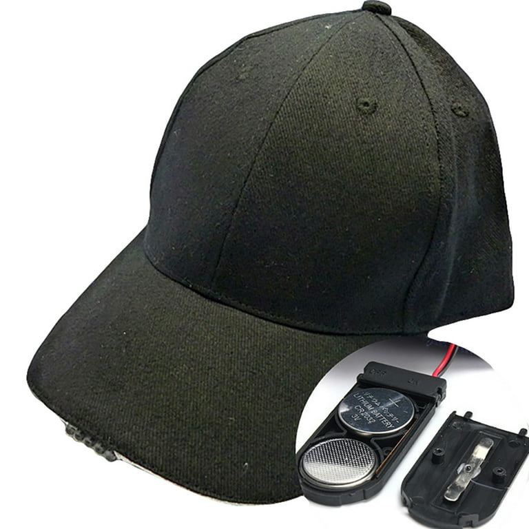 Grofry LED Light Cap Hat,Bright Hands Free with Battery Fishing LED Cap for  Running
