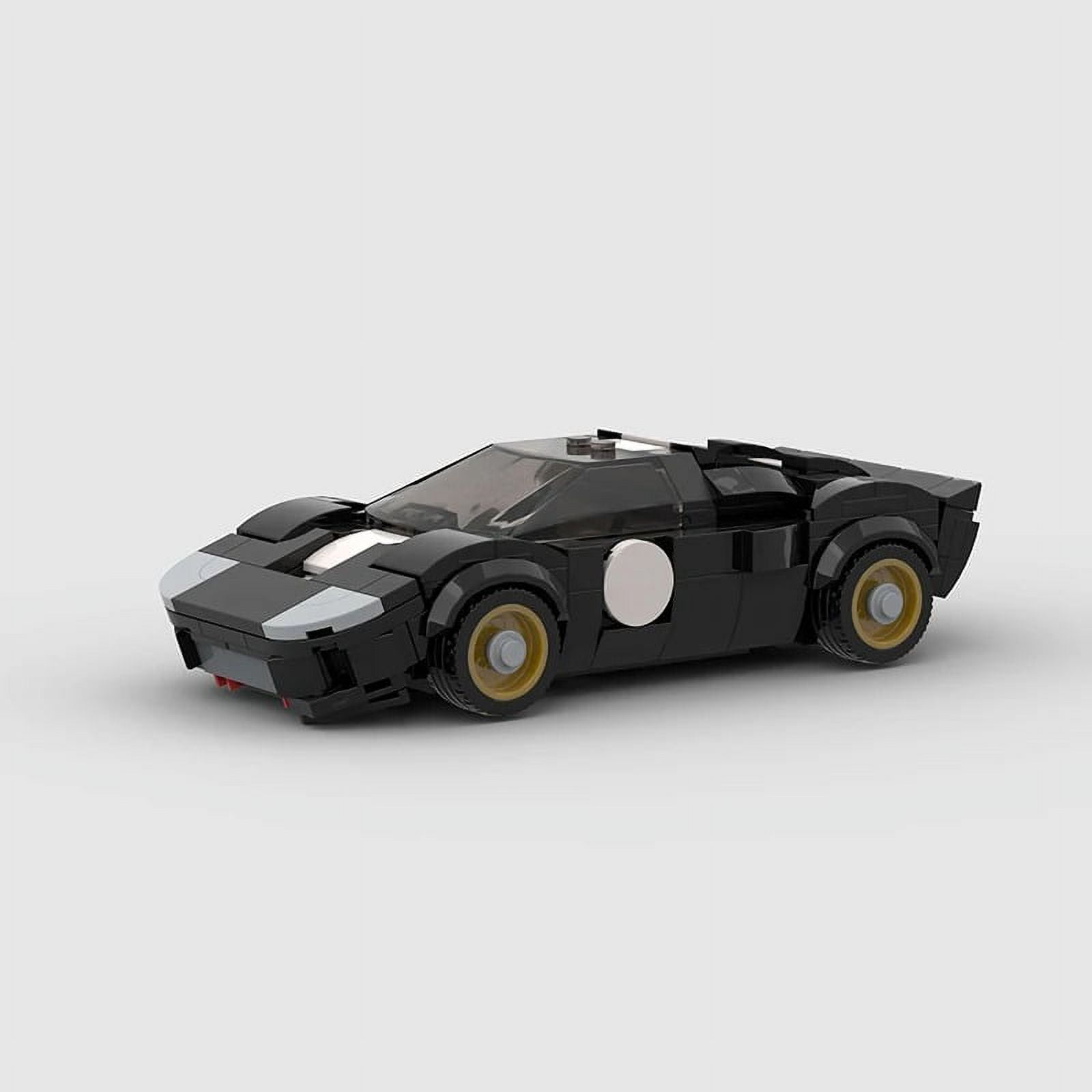 Ford GT40 Black Racing Car City Speed Champions Sports Model Building compatible with LEGO Blocks 266 Pieces Walmart