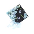 thumbnail image 4 of Adornos para birretes de graduación, accesorios para fiestas y días festivos, cabezas de flores artificiales. Azul, 4 of 9