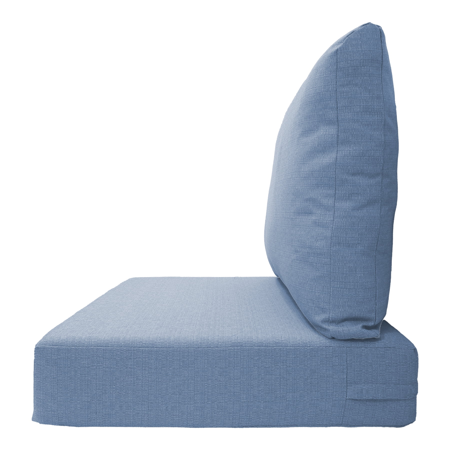 Better Homes & Gardens 24"x 24" Outdoor Deep Seat Cushion, 2-Piece, Light Blue