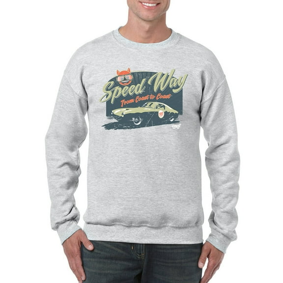 Speedway Classic - Retro Racing Car Graphic Men's Sweatshirt