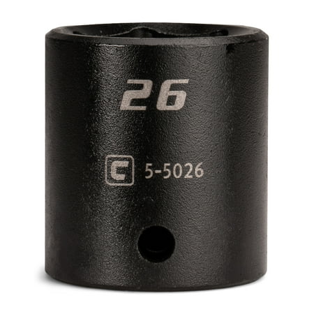 UPC: 0886352550260 | Capri Tools 26 mm Shallow Impact Socket  1/2  Dr  6-Point  Metric